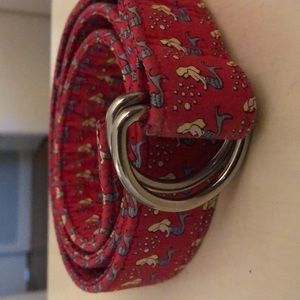 Vineyard Vines Mermaid Print Belt